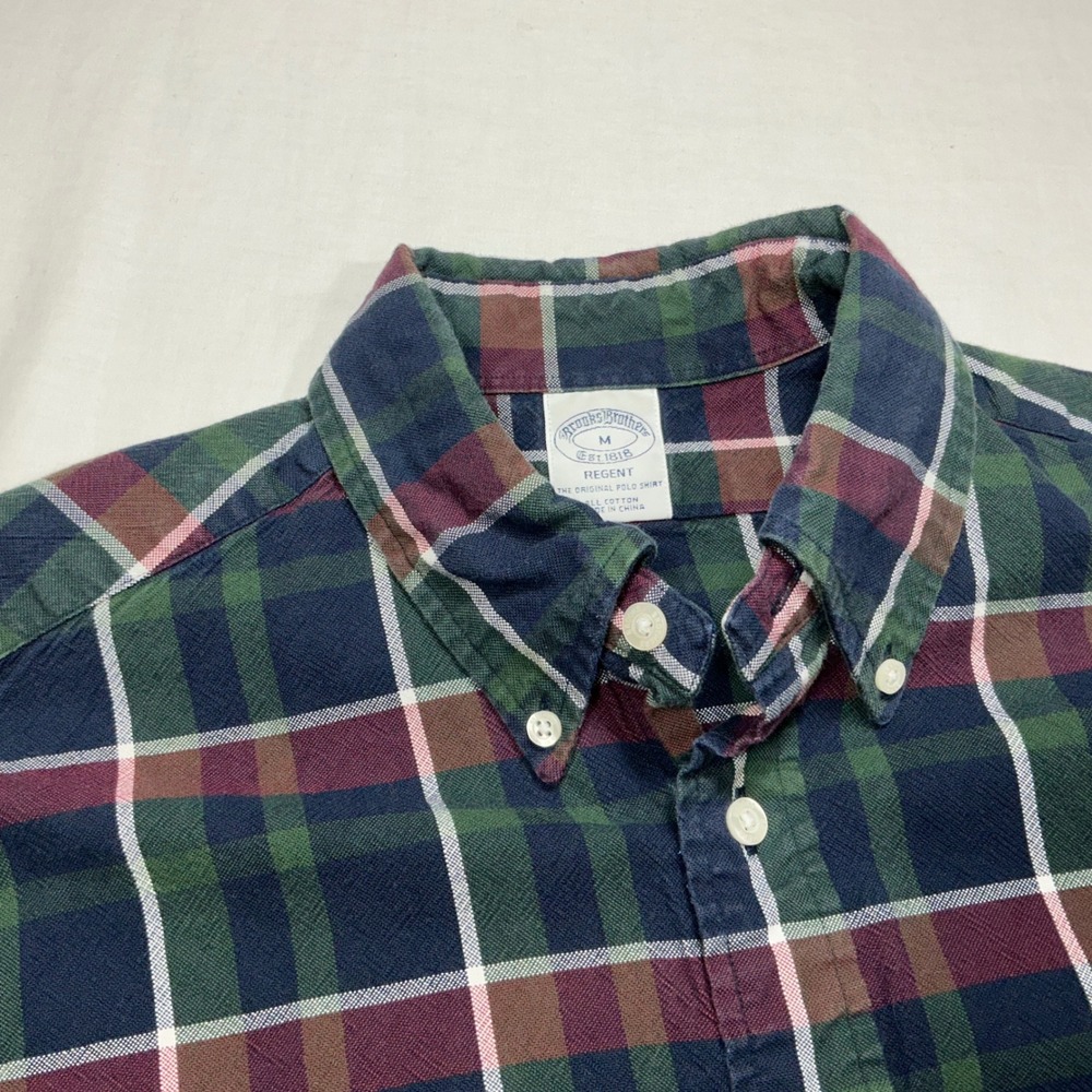Brooks Brothers Mens Plaid Button Down Shirt Long‎ Sleeve Regent Fit - Picture 3 of 8